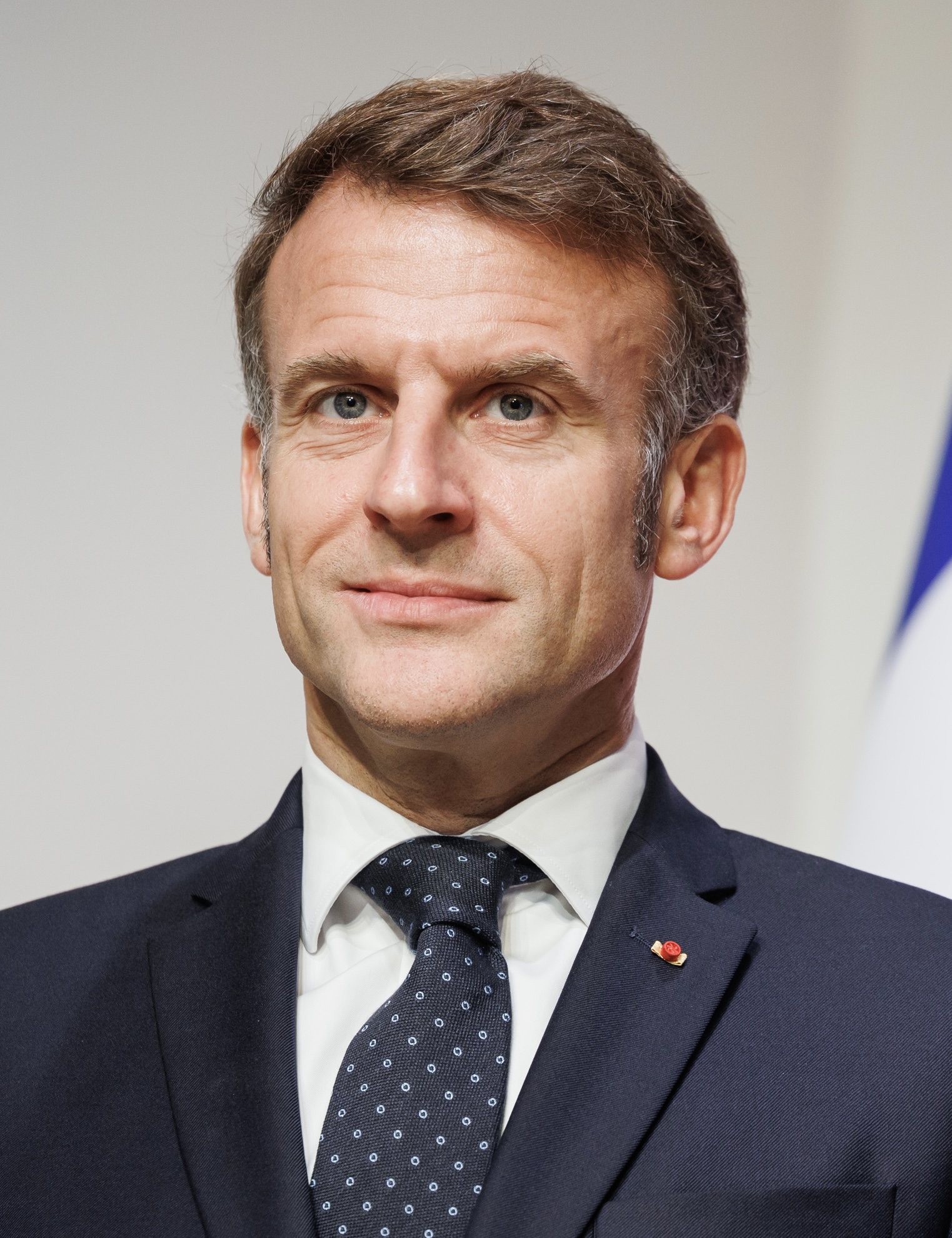 Emmanuel Macron photographed in Ljubljana on 21 October 2025 by Nebojša Tejić.